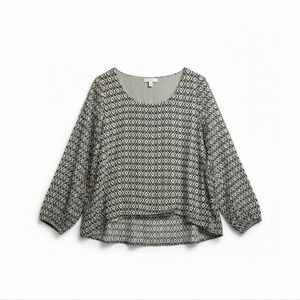 Heine Geometric Pattern Blouse | European Sophistication